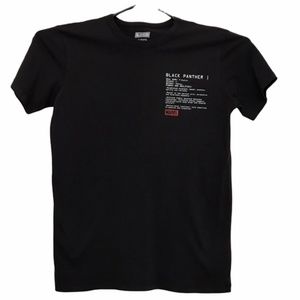 Black Panther T-Shirt Black Men's Size Small NWOT